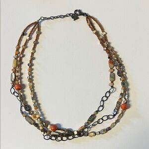 Silpada Earthy Tones Beaded Necklace